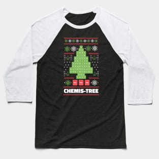 Chemis-Tree // Funny Chemistry Christmas Tree Baseball T-Shirt